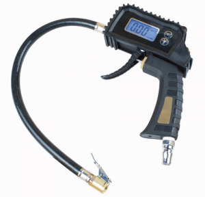 41652 Heavy duty 120PSI digital tire inflator gauge with hose and quick connect coupler