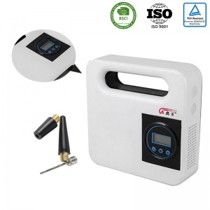 China Wholesale Air Compressoor Tire Inflator Suppliers –  12284 12V Digital Air Compressor with emergency light – JIAQIAO