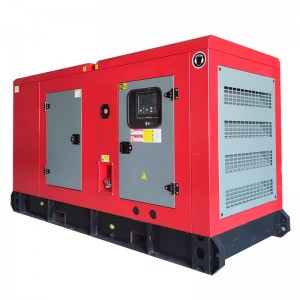 Diesel generator set with generator set container housing for high-rise buildings.