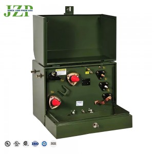 Laag geluidsniveau 100 kva eenfase paalgemonteerde transformator 13200V naar 240/120V olietransformator ANSI-standaard