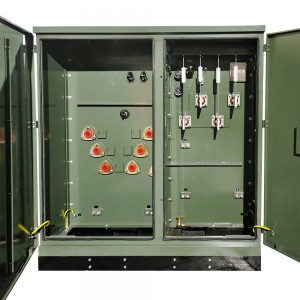 Transformator mocy zanurzony w oleju 75 kva 100 kva 13200 V Trójfazowy transformator montowany na podkładce Outdoor4