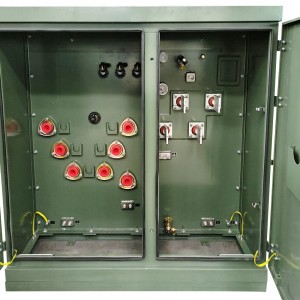 All copper 500KVA 12470Y/7200V to 400/230V three phase padmounted transformer with Bayonet Fuses4