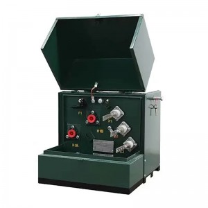 ANSI C57.12.00 standarta 333 kva vienfāzes spilventiņu transformators 13800V līdz 240/120V temperatūras paaugstināšana 653