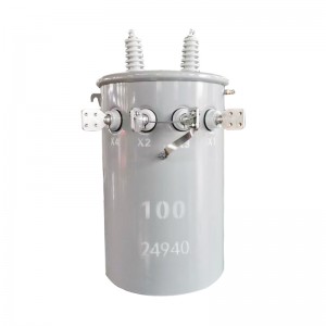 Hocheffizienter 13200 V bis 480/277 V 250 kVA 167 kVA einphasiger Masttransformator2