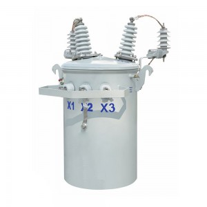 Korkea hyötysuhde 13 200 V - 480/277 V 250 kva 167 kVA yksivaiheinen napamuuntaja3