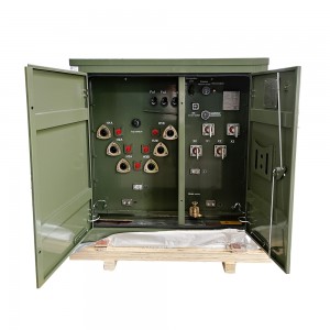 ANSI standard 1000 kva trofazni transformator montiran na jastučić 12470V na 208/120V sa bajonet osiguračima 60hz5