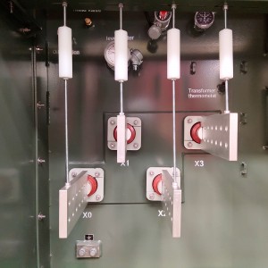 નેમા સ્ટાન્ડર્ડ એન્ક્લોઝર ઓઈલથી ભરેલું 12000V થી 208/120V 112.5 kVA થ્રી ફેઝ પેડ માઉન્ટેડ ટ્રાન્સફોર્મર4