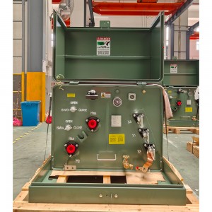 Papildomas poliškumo kilpos padavimas 7200 V 120/240 V 100 kVA vienfazis trinkelėmis montuojamas transformatorius7