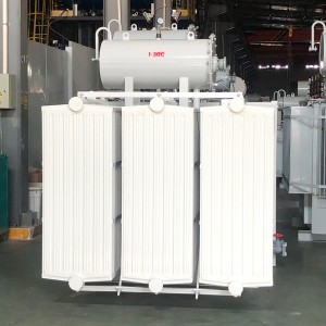 Високоефективен FR-3 напълнен 125 kVA 160 kVA 13800V до 480V стъпков маслен потопен трансформатор7