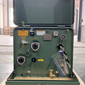 Jednofázový transformátor namontovaný na podložce Distribuční transformátor energie ponořený do oleje Transformátor ze 3 fáze na jednu fázi6