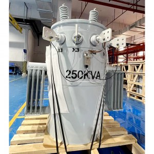 Uzticamība Drošība Rūpnīcas cena 500 Kva 4160V līdz 416V vienfāzes stabs uzstādīts transformators Cena 60hz5