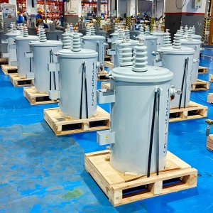IEC standard 37.5kva 50kva power transformer 7200V to 110V pole mounted transformer8