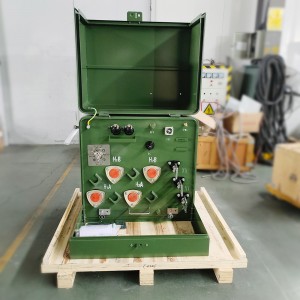 Biologicky odbúrateľný FR-3 olejom naplnený KNAN 34500 V až 416 V 500 kva Jednofázový transformátor namontovaný na podložke7