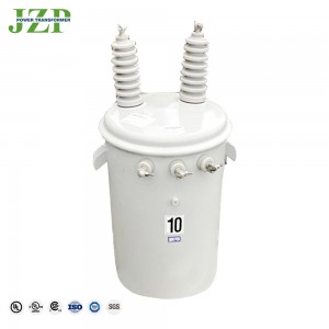 JZP հերմետիկորեն կնքված բաք 2400V-ից մինչև 240/120V CSP տիպ 15 kva Միաֆազ բևեռով տեղադրված տրանսֆորմատոր1