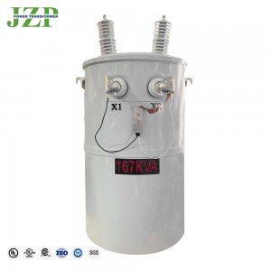 Fast Delivery 167 kva 100kva pole mounted transformer 12kv to 208/240v Single Oil-immersed Type Transformer