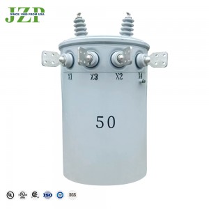 12470v 13.8kv Cooper Winding Single Phase Pole Mounted Oil Type Distribution Transformers