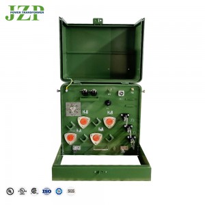 Jzp Brane News Sprzęt ze stali nierdzewnej 14400 V do 240/120 V 100 Kva Jednofazowy transformator montowany na podkładce 1