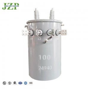 167KVA 油浸変圧器 12470V から 208/120V 単相柱上変圧器 60HZ