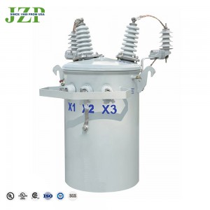 IEC standard 37.5kva 50kva strømtransformer 7200V til 110V polmonteret transformer