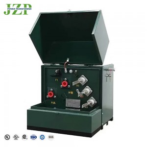 הזנת לולאה תוסף JZP 7200V 120/240V 100 kVA חד פאזי רפידה רכוב שנאי1
