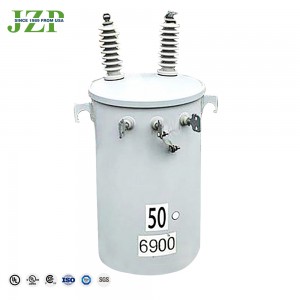 DOE/ANSI/IEEE Tiêu chuẩn 50 kVA 75kva 100KVA Máy biến áp ngâm dầu một pha 7200v 240/120v Máy biến áp phân phối