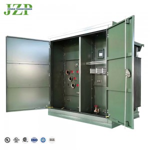 El fabricante de alto voltaje JZP personalizó el transformador trifásico de montaje en plataforma de 800kva 4160Y/2400V a 416V1