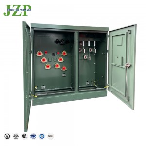 All copper 500KVA 12470Y/7200V to 400/230V three phase padmounted transformer with Bayonet Fuses
