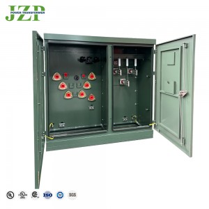 Jzp Instalación al aire libre interior 1000 Kva 13200v 480/277v Transformador montado en almohadilla trifásico1