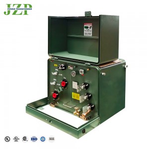 Jzp Aluminium Copper Winding 250kva 24940v/14400v To 240v/120v Power Distribution Single Phase Pad Mounted Transformer