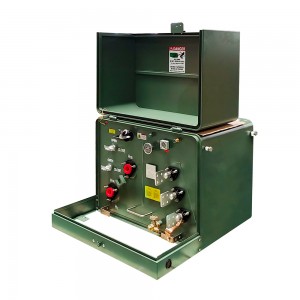 Tiết kiệm năng lượng Chống gỉ Điện áp cao 15-500kva Máy biến áp gắn trên một pha2