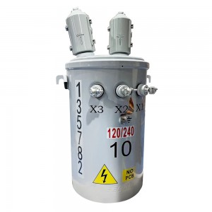 Велепродајна цена ИЕЕЕ Стандард 37,5 КВА 50КВА 13800В до 120/240В монофазни трансформатор монтиран на стуб3