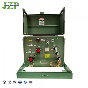 Standard IEEE ANSI DOE 37,5 kVA 50 kVA 7200 V / 12470 V do 120 V / 240 V Jednofazowy transformator zanurzony w oleju
