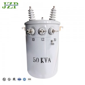 JZP តម្លៃរោងចក្រ 15kva 4160V ទៅ 480/277V 25kva 37.5kva Single Phase Pole Mounted Transformer