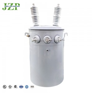 Standard low noise copper windings 25kva 2400V to 208/120V single phase pole mounted transformer