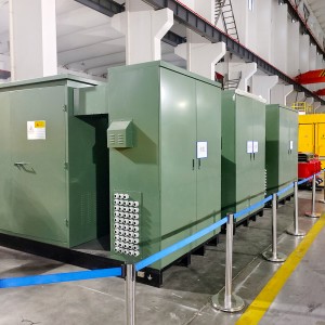 All copper 500KVA 12470Y/7200V to 400/230V three phase padmounted transformer with Bayonet Fuses8