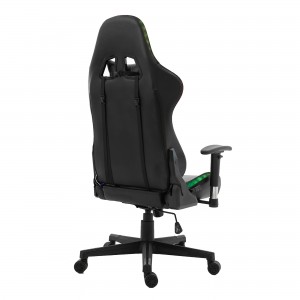 Modern Wholesale Leather Reclining Gamer Chair LED Light Bar Racer RGB Gaming Chair