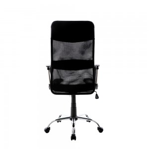 Cadira Estructura metàl·lica Respatller Tamboret Cadira de cafè Part de malla Estructura de cadira d'alumini negre