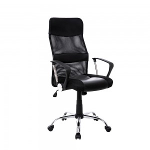 Cadira Estructura metàl·lica Respatller Tamboret Cadira de cafè Part de malla Estructura de cadira d'alumini negre