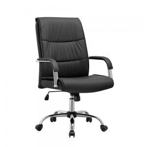 Екинтоп модерна луксузна ротирачка столица за раце, дизајнерски менаџер, шеф кожна канцелариска столица, извршен ергономски канцелариски стол