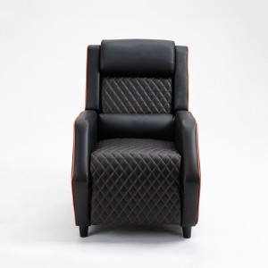 OEM High Quality Sofa Armchair Set Factories –  Ergonomic PU Leather Reclining Single Gaming Sofa Chair Gamer with Legrest – ANJI JIFANG