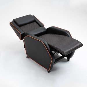 Ергономічне ігрове крісло з PU шкірою, що відкидається, з підставкою для ніг