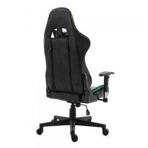 Moderna šarena dizajnerska crna PU kožna okretna računalna ergonomska podesiva igraća stolica za igrače