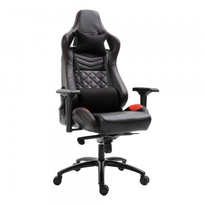Veleprodajna ergonomska crna kožna okretna stolica za igranje računalnih igara s visokim naslonom