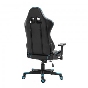 Moderni pasukama reguliuojamo aukščio lenktyninė ergonomiška odinė žaidimų kėdė