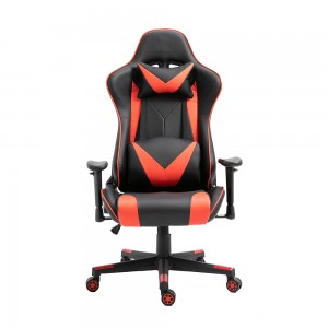 ක්‍රීඩකයා සඳහා High Back Modern Swivel සකස් කළ හැකි උස රේසිං Ergonomic Leather Office Gaming Chair