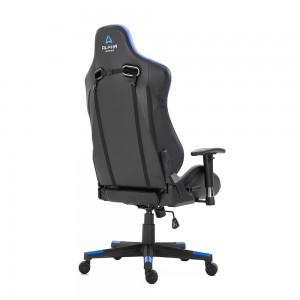 Niaj hnub Swivel Adjustable Height Customize Logo Racing Ergonomic Leather Gaming Chair