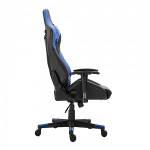 Niaj hnub Swivel Adjustable Height Customize Logo Racing Ergonomic Leather Gaming Chair