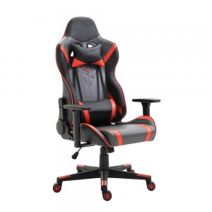 PU Leather Office Ergonomic Racing Adjustable Reclining Computer PC Gamer Black Gaming Isitulo