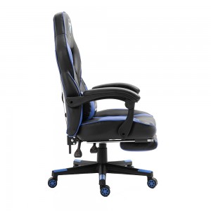 Profesionalna kancelarijska trkačka stolica za kompjuterske igre od pu kože sa osloncem za noge