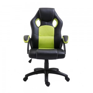 Ergonomiczny, obrotowy fotel biurowy ze skóry PU z wysokim oparciem, komputerowy fotel gamingowy dla graczy PC